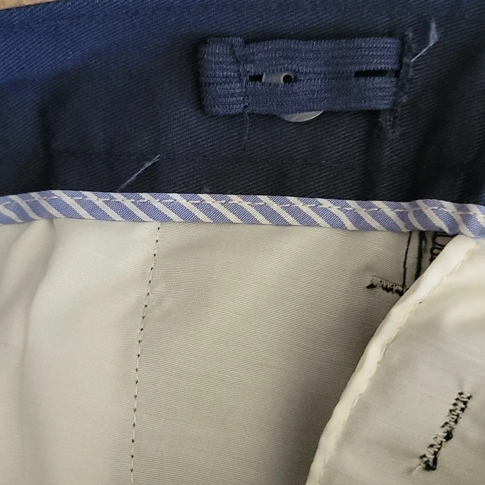 NWT Chaps Pleated Adjustable Waist Navy Blue Khakis Uniform Pants Boys Size 20